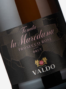 Prosecco Rosé DOC Tenuta La Maredana Brut Close up 2 | Valdo